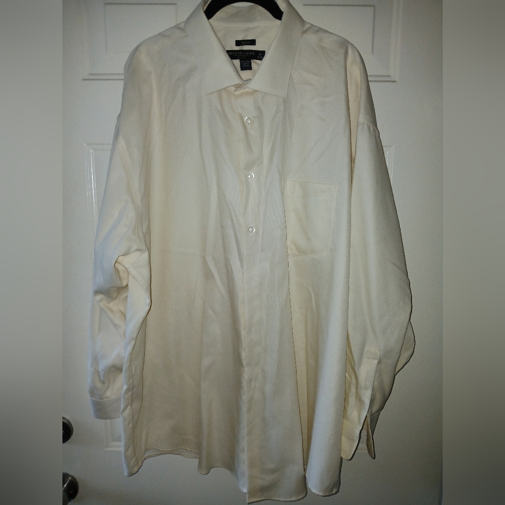Pronto Uomo Cream Dress Shirt
